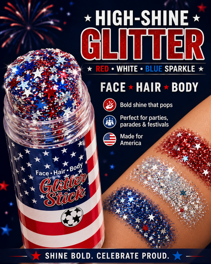 4th of July Glitter Stick | Face Hair & Body Sparkle