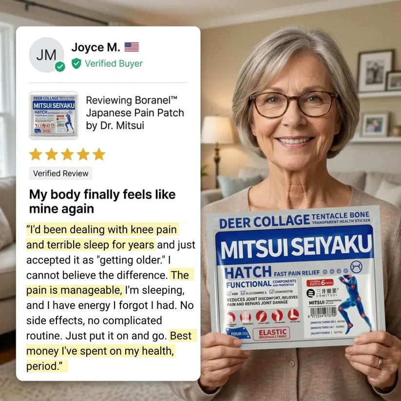 Boranel™ Japanese Herbal Comfort Patch – Targeted Relief for Back, Knees, Neck & Joints