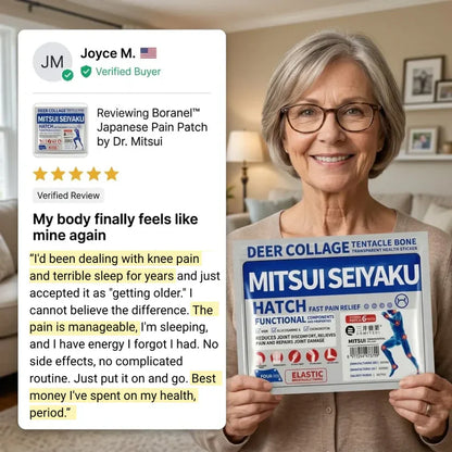 Boranel™ Japanese Herbal Comfort Patch – Targeted Relief for Back, Knees, Neck & Joints