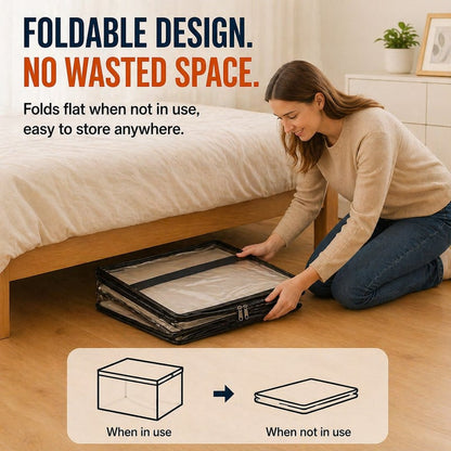 🎁 Last Day Sale 50% OFF📦Large Heavy-Duty Thick Plastic Clear Storage Bag for Clothes, Moving & Storage
