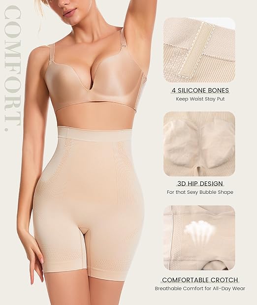 ✨ Flatter Your Shape — Feel Confident Every Day✅「Under Outfit Invisible/No Roll Down + All-Day Comfort/ No Digging」✅「Plus Size Friendly + Curvy Support」
