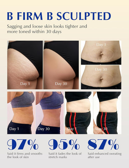 Firmlyflow™ 15-Day Fast-Acting Anti Cellulite Sculpting & Tightening Burn Gold Massage Cream | Cryo Thermo Firming Gold Gel for Belly Thigh But & Arm| WELLENESS，Refreshing Formula | Unisex Body Contouring Treatment for Men & Women |7.05 Oz