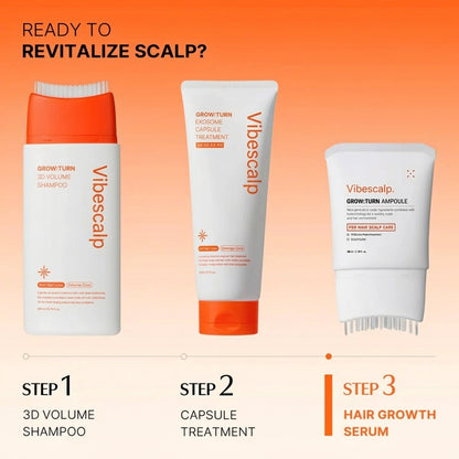 Vibescalp Growturn Hair Growth Serum with Built in Brush for Hair Growth & Thickening