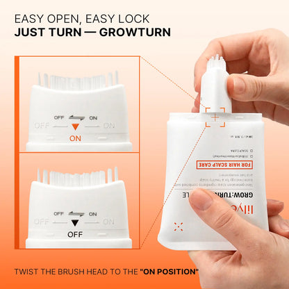 Vibescalp Growturn Hair Growth Serum with Built in Brush for Hair Growth & Thickening