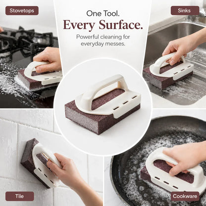 Nano Heavy-Duty Rust & Stain Removal Sponge-Built to cut through rust, grease, grime, and stubborn stains with less effort.