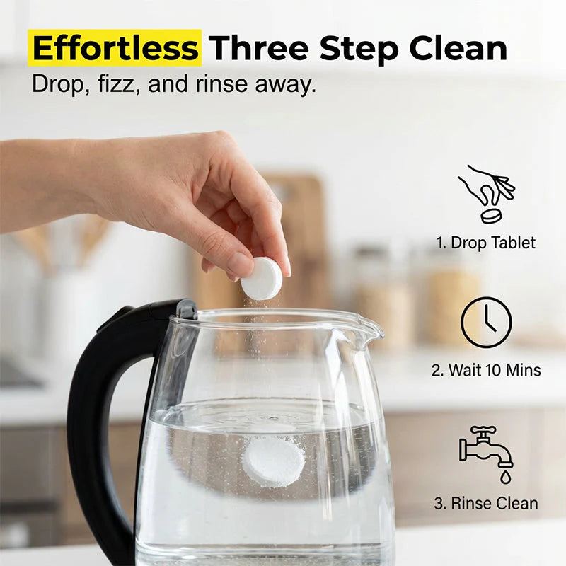 🔥Effervescent Tablets for Descaling Kettles and Cups